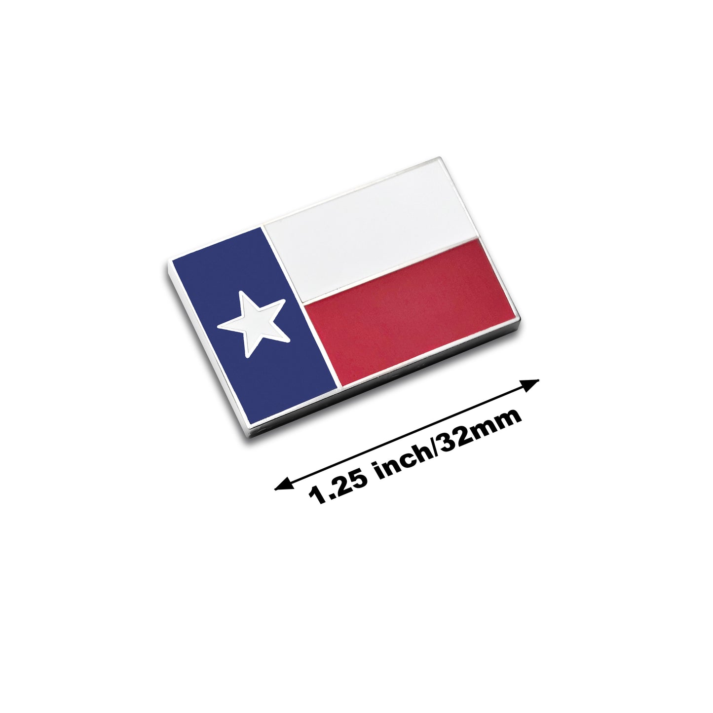 Texas Lone Star Flag Enamel Lapel Pin with Magnetic Backing