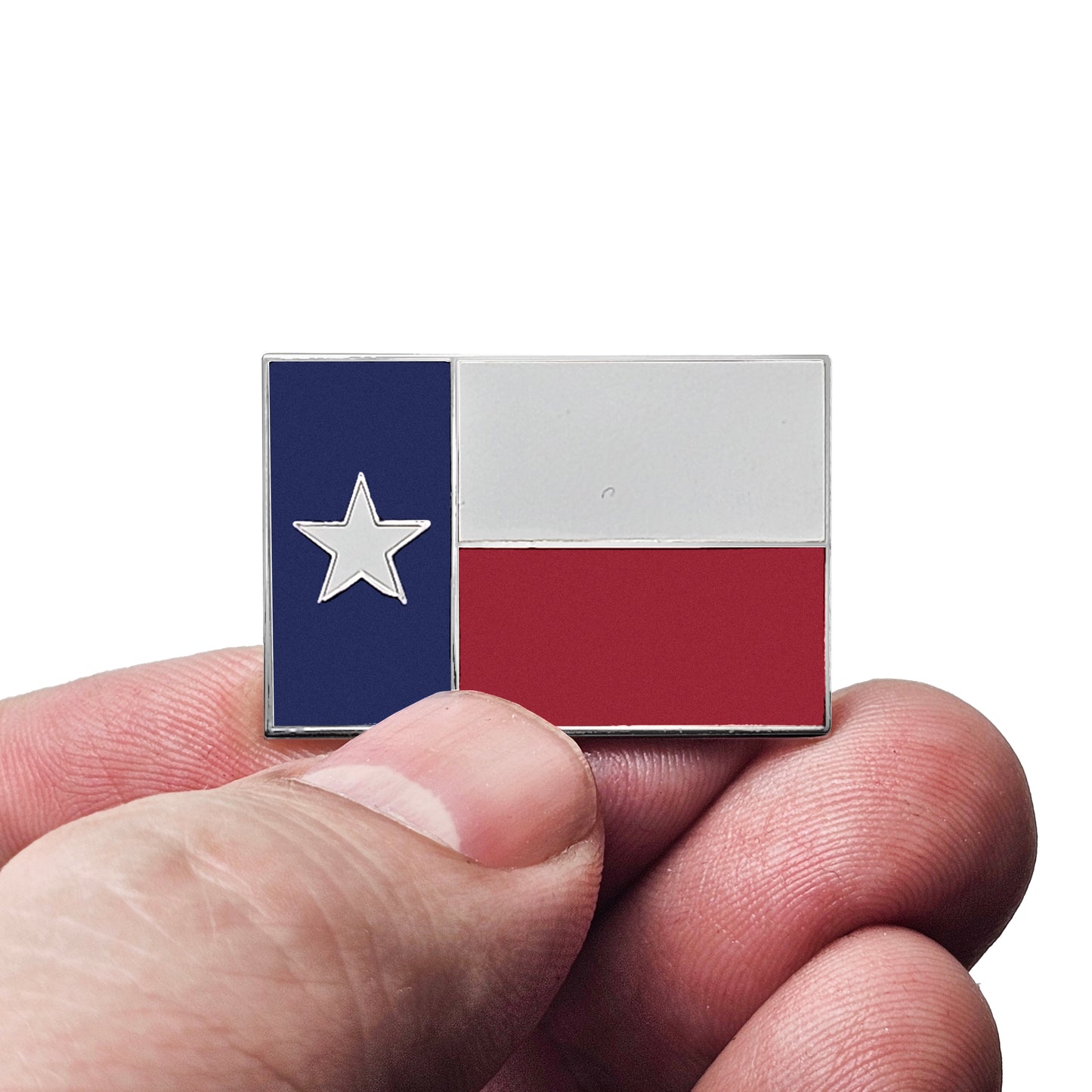 Texas Lone Star Flag Enamel Lapel Pin with Magnetic Backing