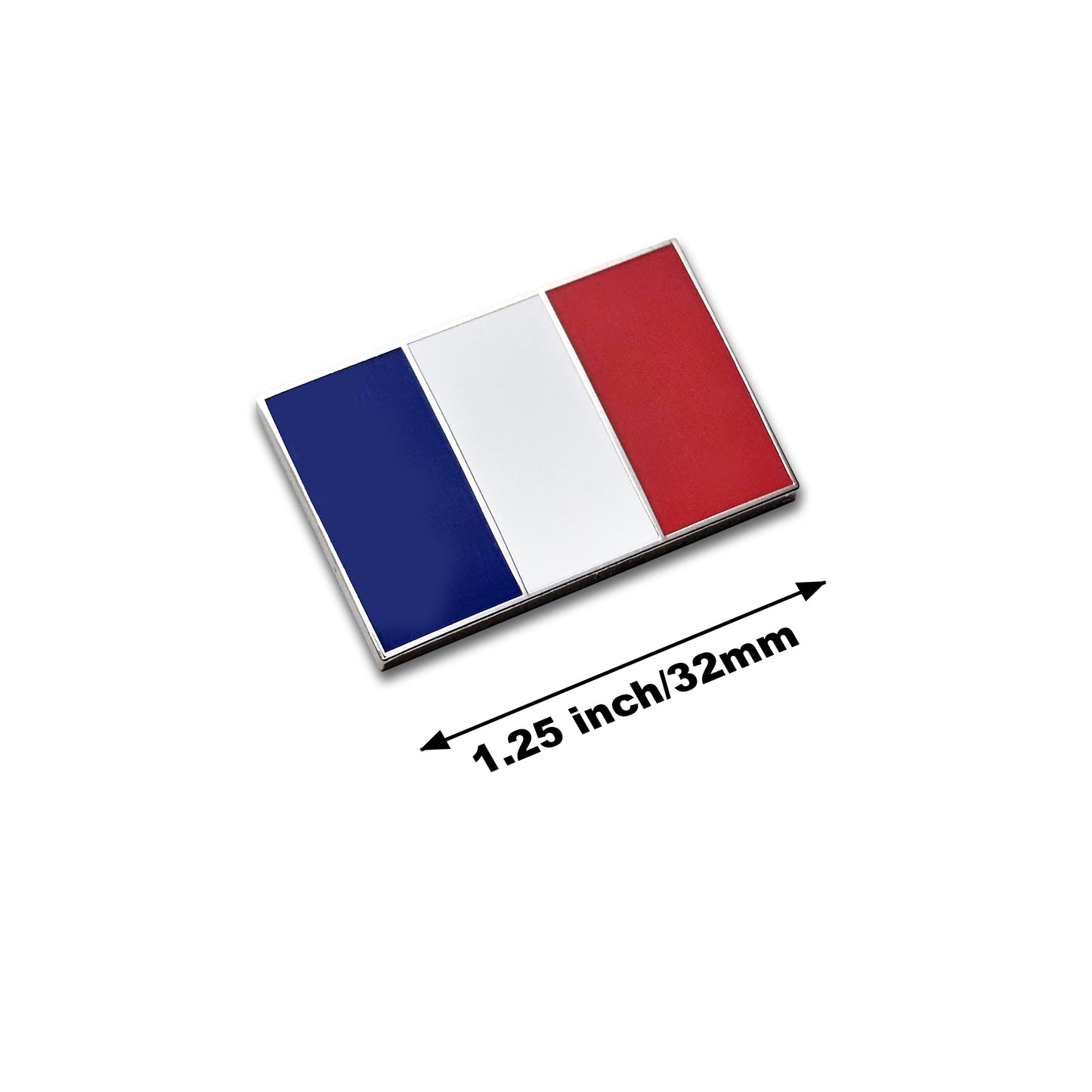 France French Flag Enamel Lapel Pin with Magnetic Backing