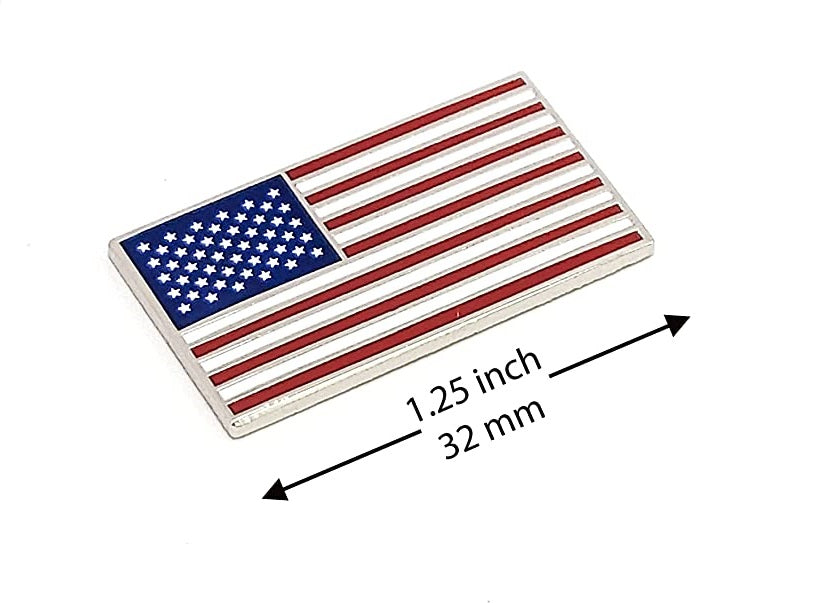 USA American Flag Enamel Lapel Pin with Magnetic Backing