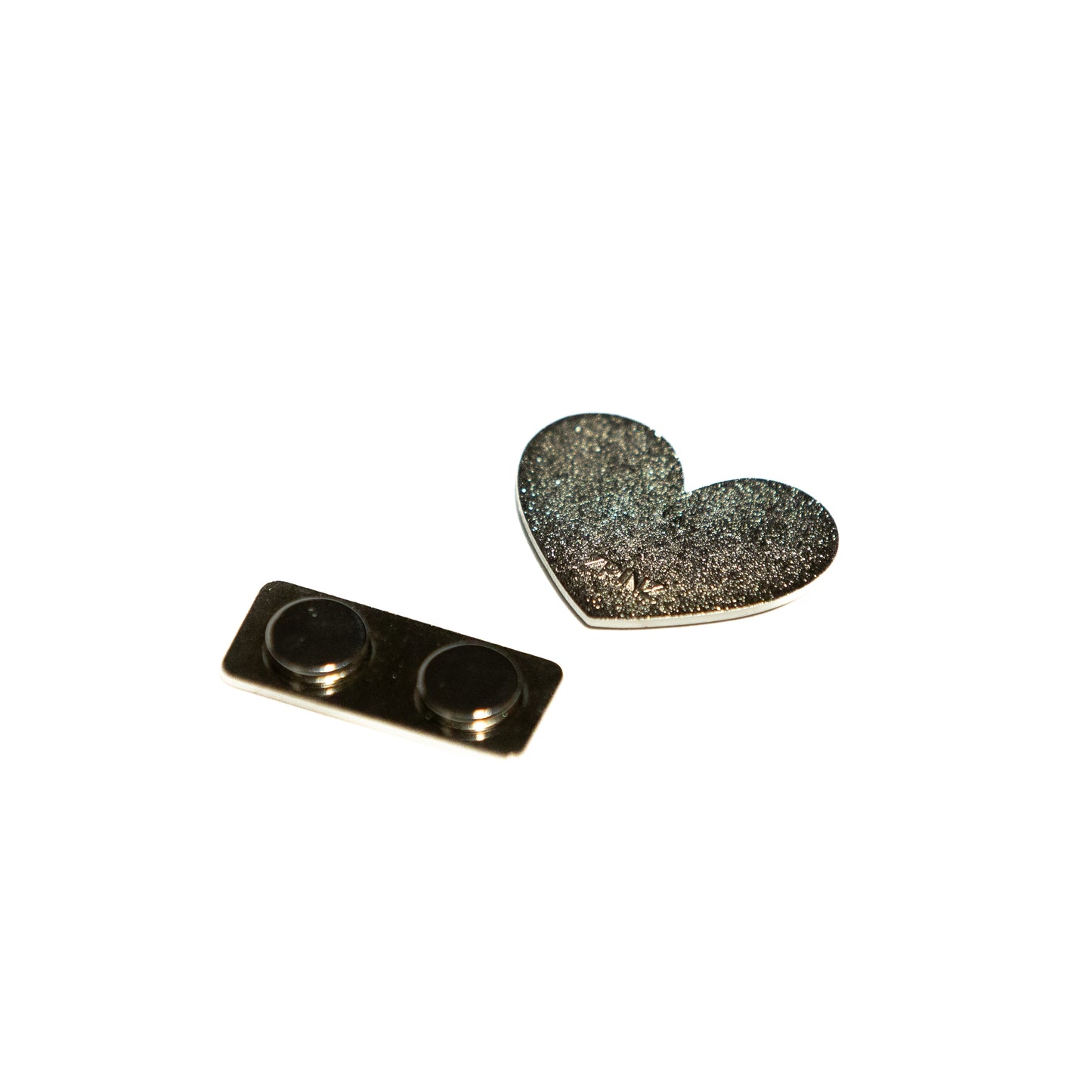 Heart-Shaped American Rainbow Pride LGBTQ Flag Enamel Lapel Pin with Magnetic Backing