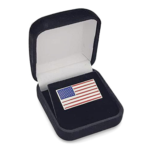 USA American Flag Enamel Lapel Pin with Magnetic Backing