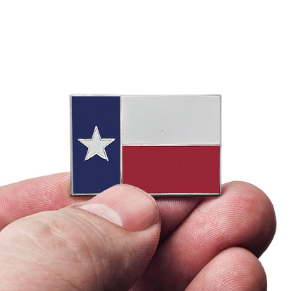 Texas Lone Star Flag Enamel Lapel Pin with Magnetic Backing