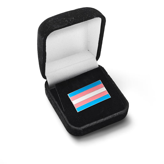 Transgender Pride Flag Pin – Enamel Lapel Pin with Magnetic Backing for LGBTQ+ Support, Ally Gift, Trans Rights Symbol