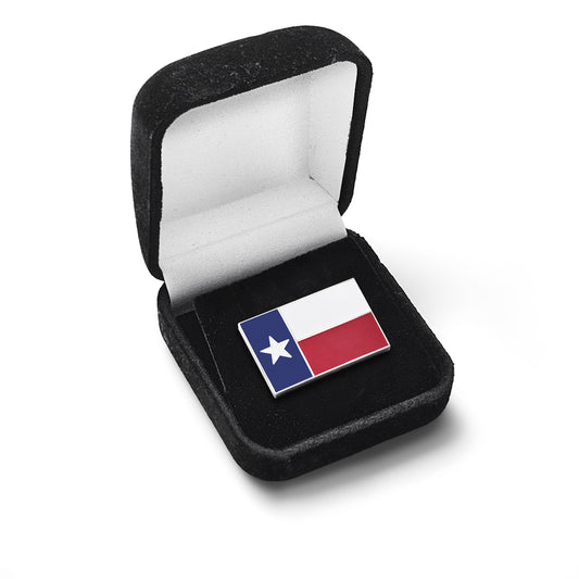 Texas Lone Star Flag Enamel Lapel Pin with Magnetic Backing