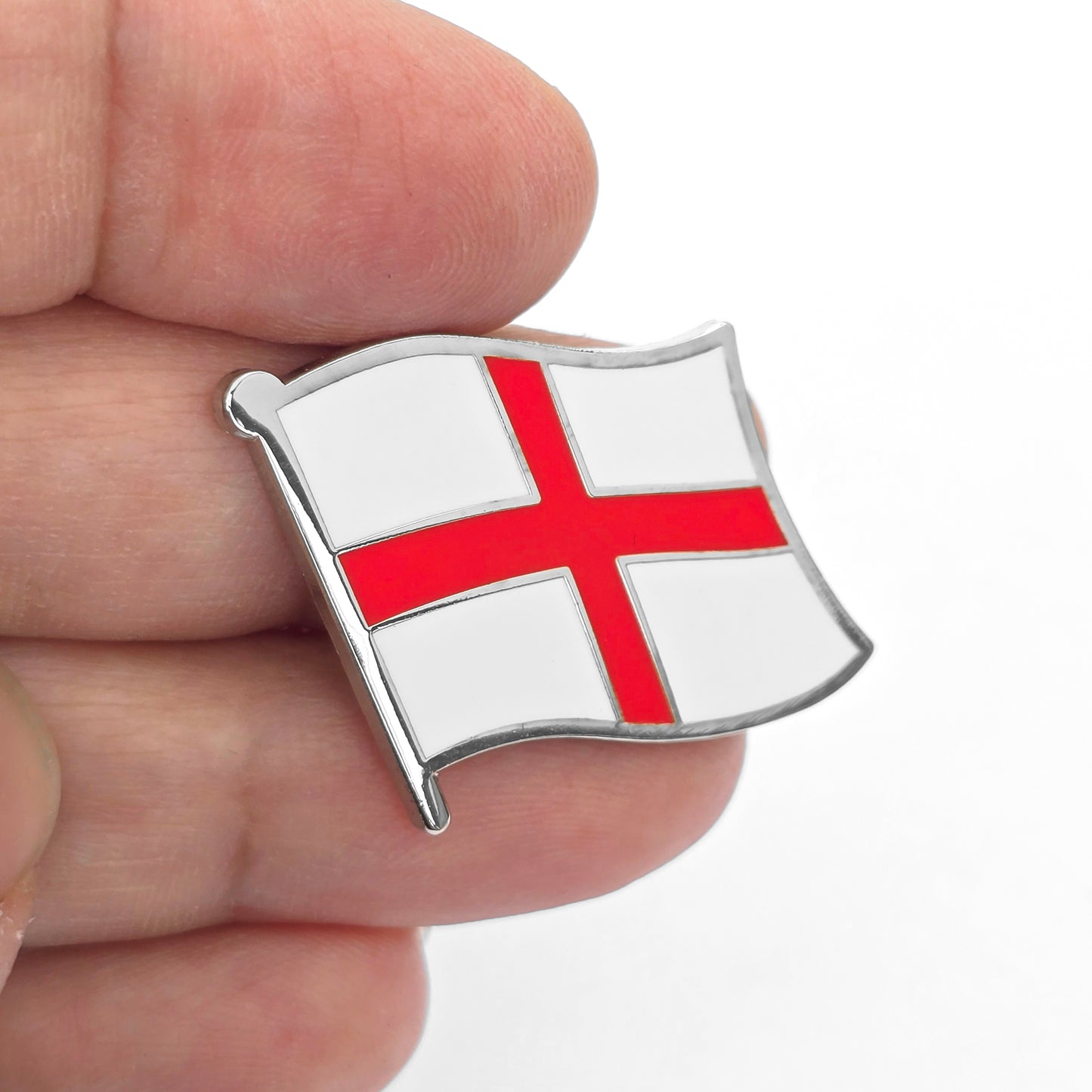 English Red Cross of Saint George of England Flag Enamel Lapel Pin with Magnetic Backing