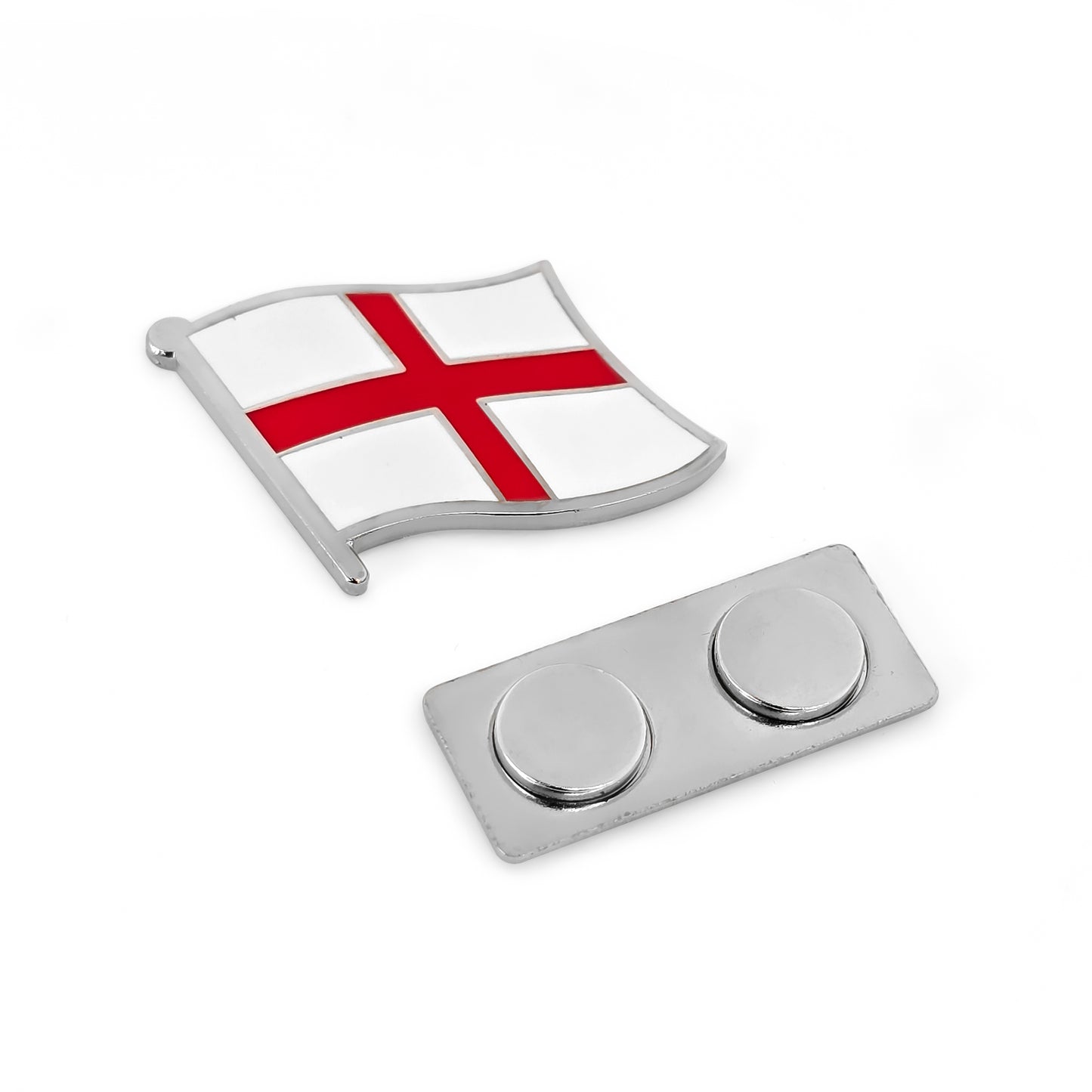 English Red Cross of Saint George of England Flag Enamel Lapel Pin with Magnetic Backing