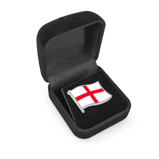 English Red Cross of Saint George of England Flag Enamel Lapel Pin with Magnetic Backing