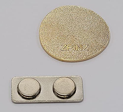 Evil Eye Nazar Cheshm Enamel Lapel Pin with Magnetic Backing