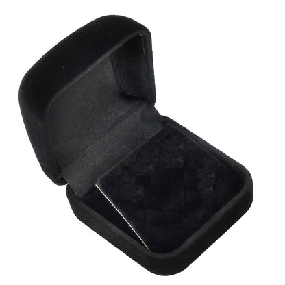 Black Flocked Velour Jewelry Boxes