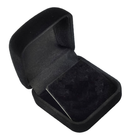 Black Flocked Velour Jewelry Boxes