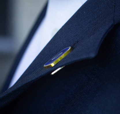 Nazar Evil Eye Cheshm Enamel Lapel Pin with Magnetic Backing