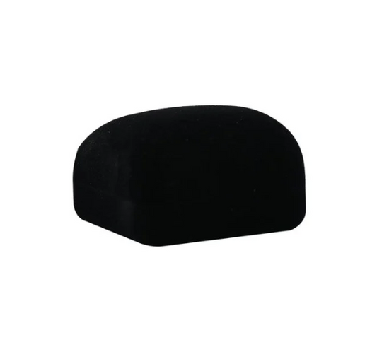 Black Flocked Velour Jewelry Boxes