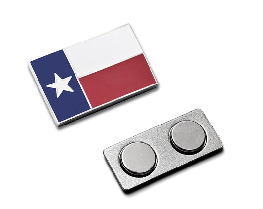 Texas Lone Star Flag Enamel Lapel Pin with Magnetic Backing